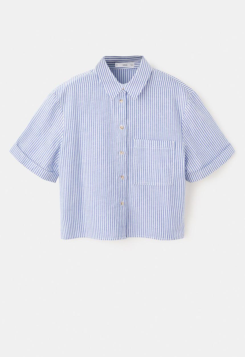 MANGO - Shirt maneli - light/pastel blue
