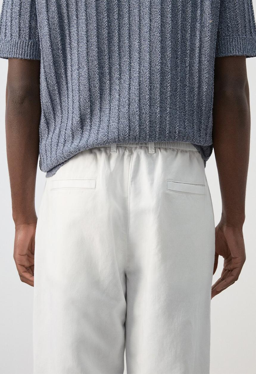 MANGO - Trousers Sants - white