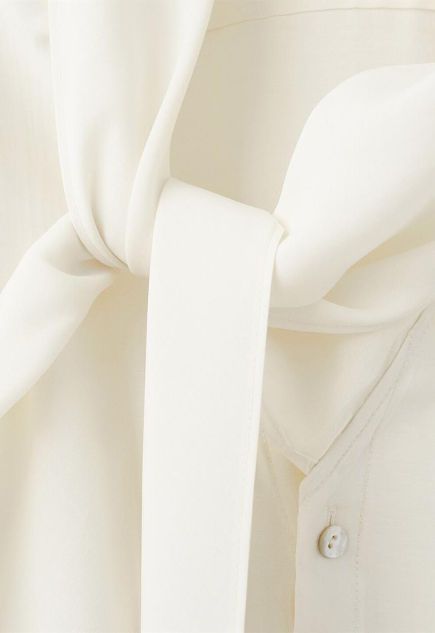 MANGO - Blouse salmo - light beige