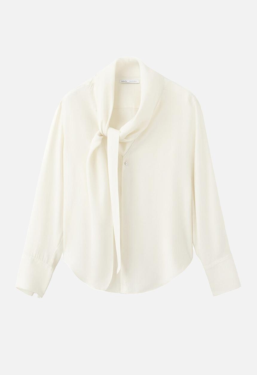MANGO - Blouse salmo - light beige