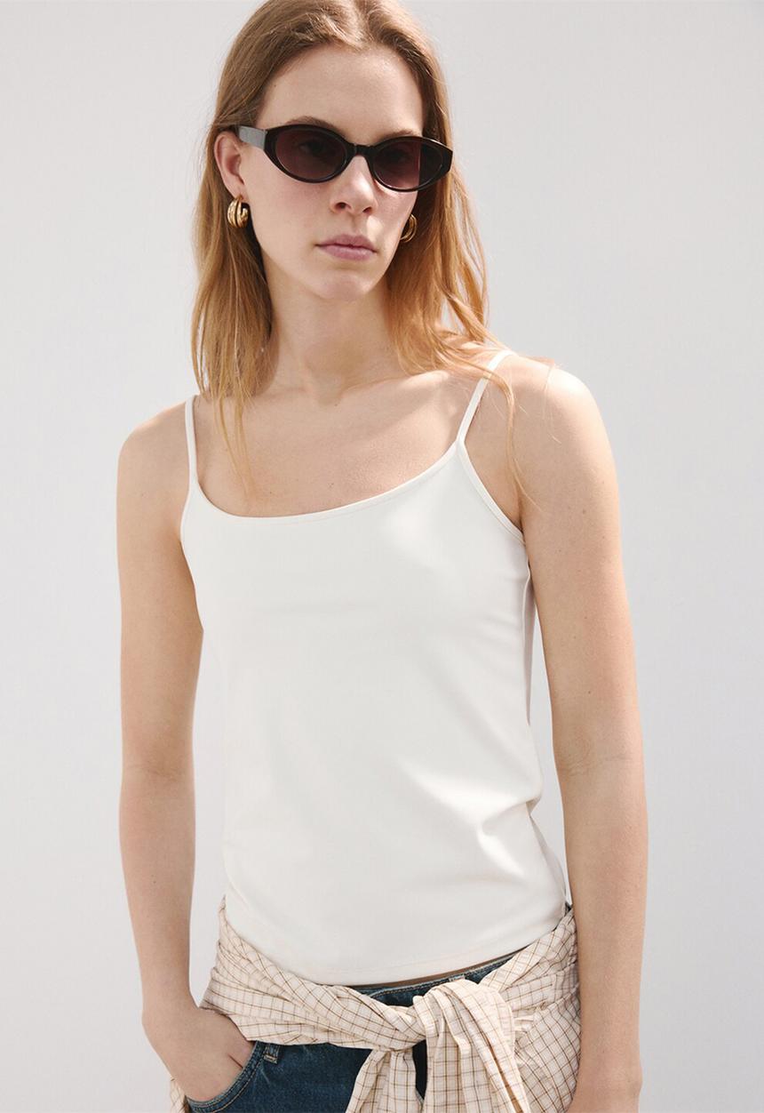 MANGO - Top bacari - light beige