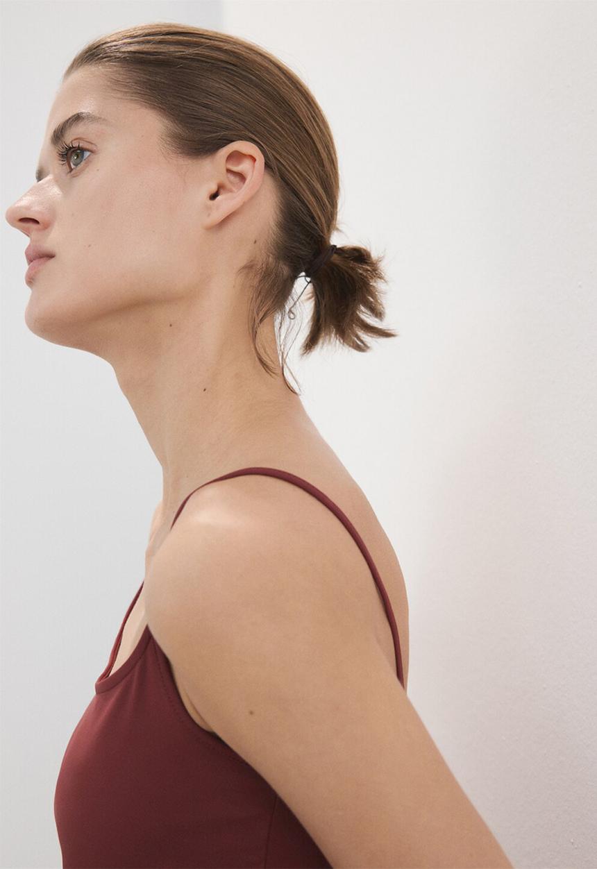 MANGO - Top bacari - rust/copper