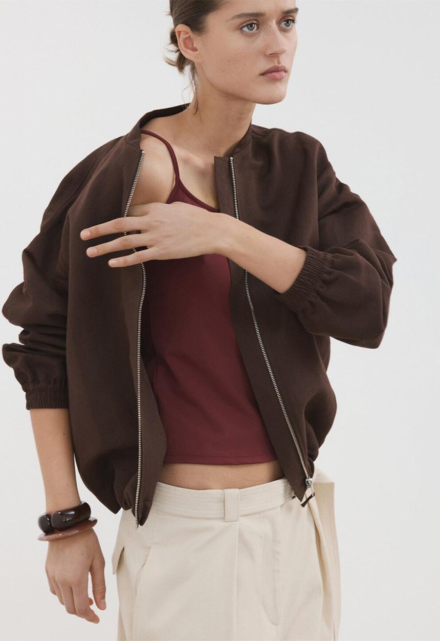 MANGO - Top bacari - rust/copper