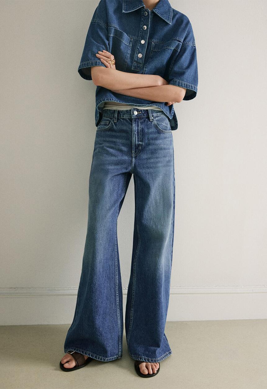 MANGO - Jeans belle - open blue