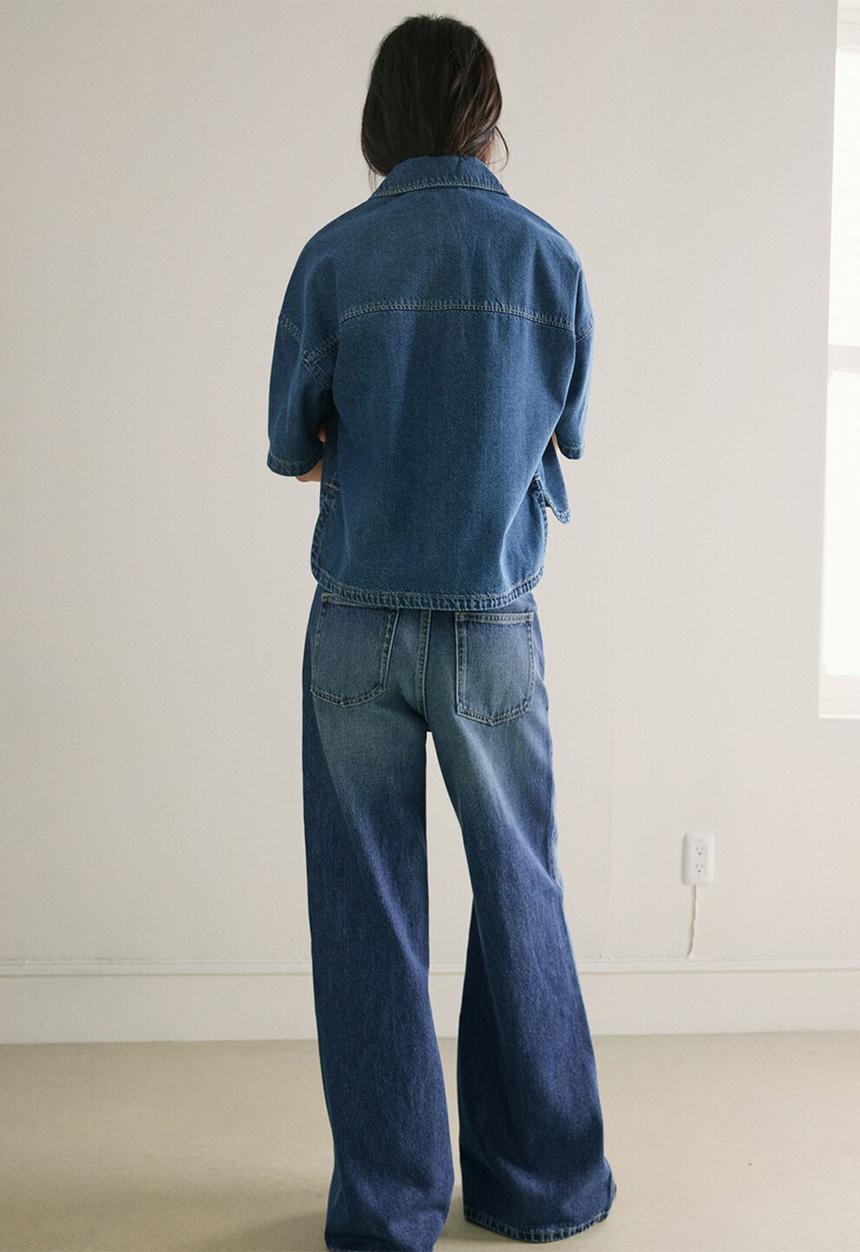 MANGO - Jeans belle - open blue