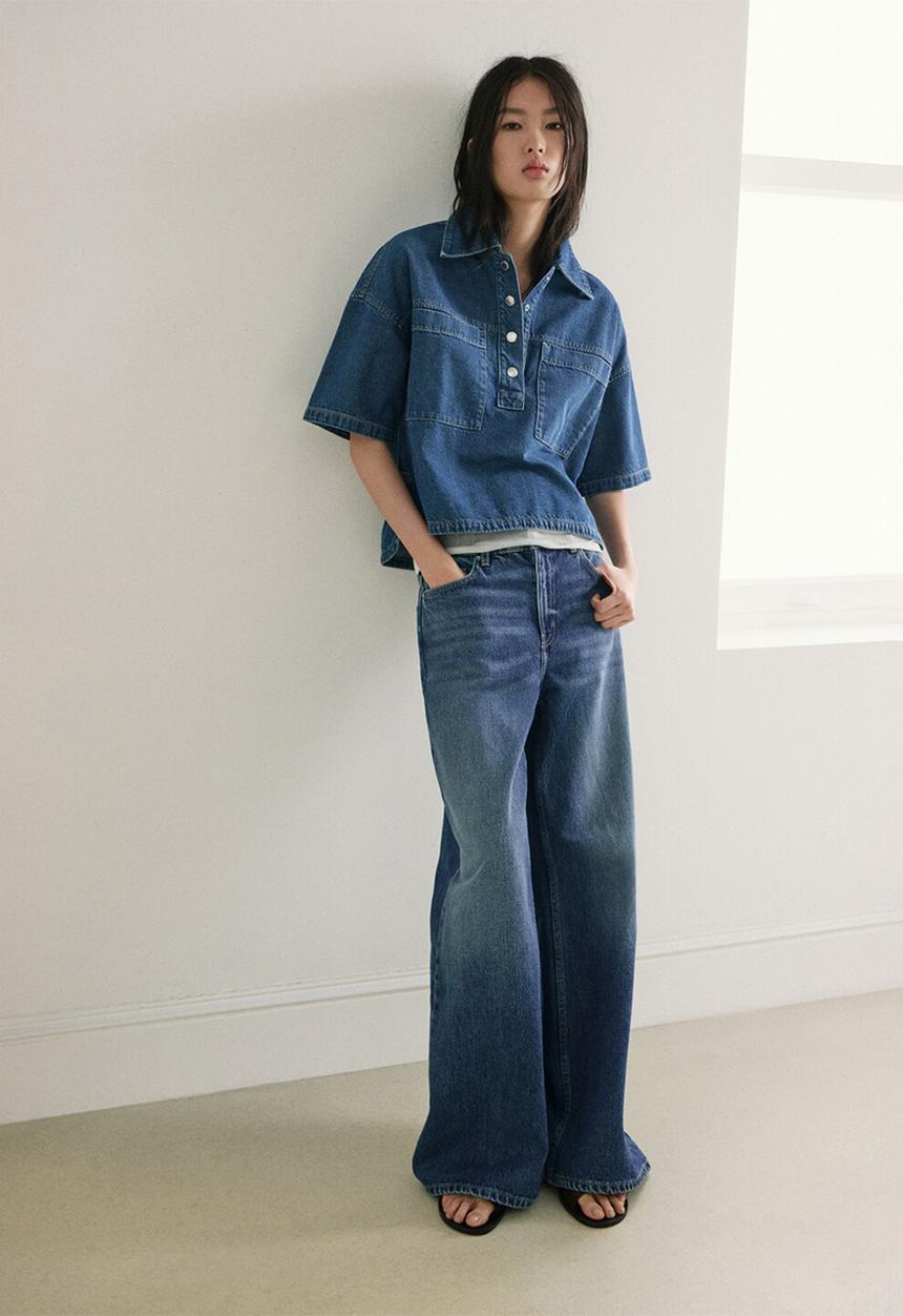 MANGO - Jeans belle - open blue
