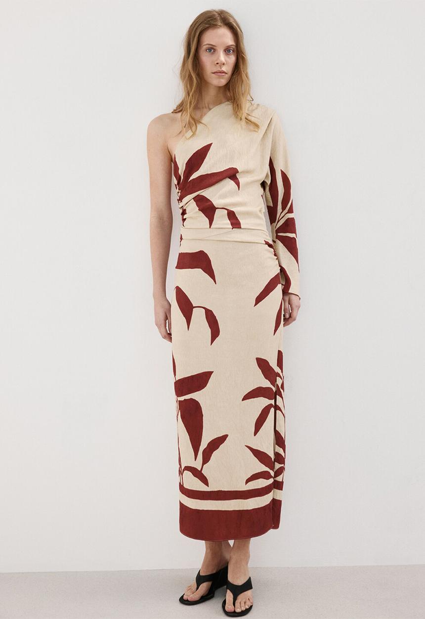 MANGO - Dress yara - light beige