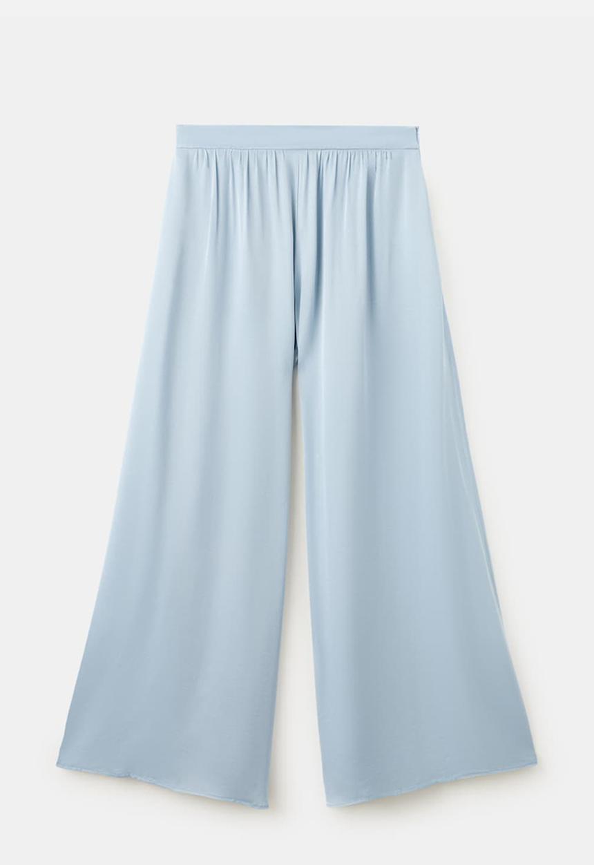 MANGO - TROUSERS AZUR - Mid-Blue