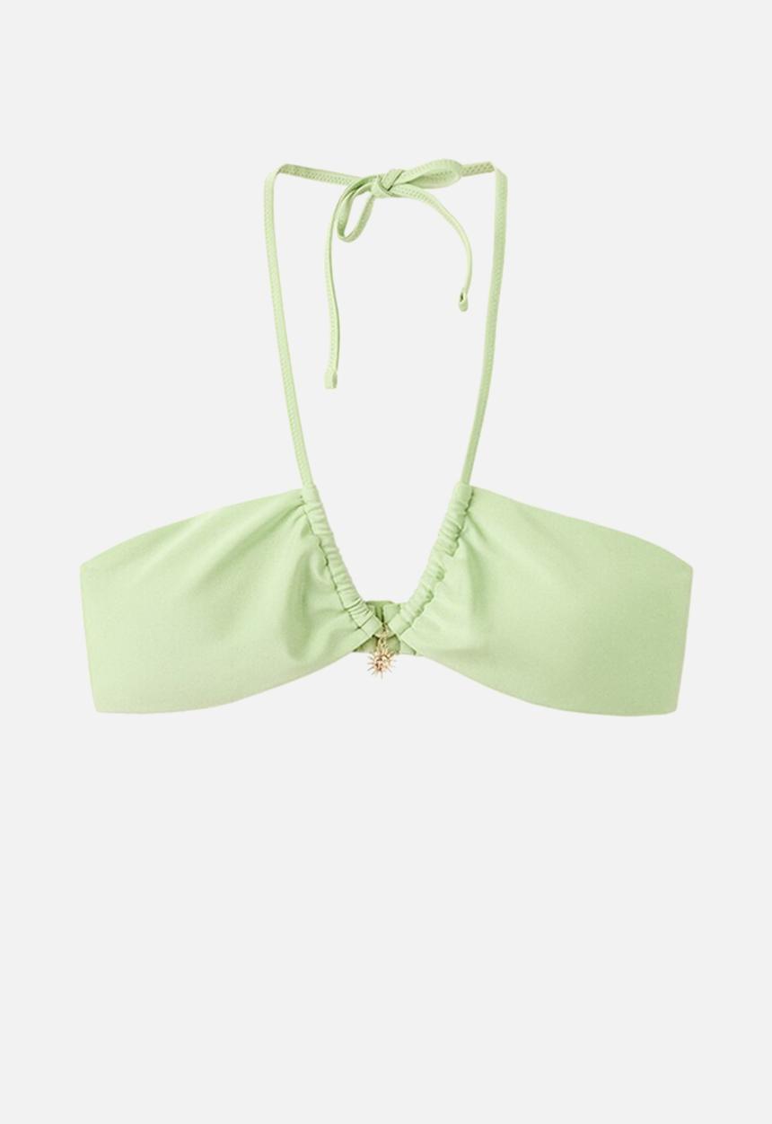 MANGO - Bikini top aster- light/pastel green