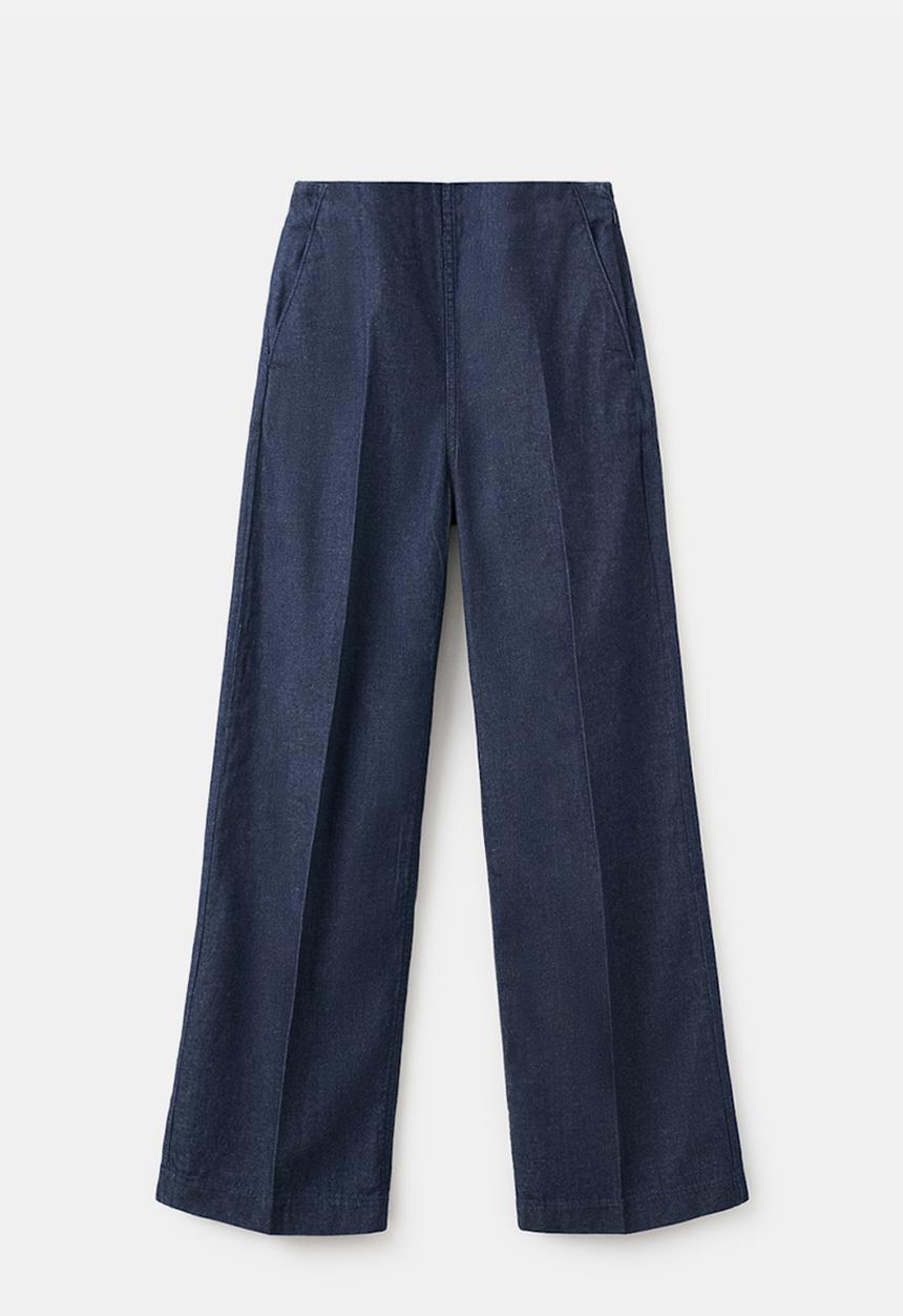 MANGO - Plus trousers carla - open blue