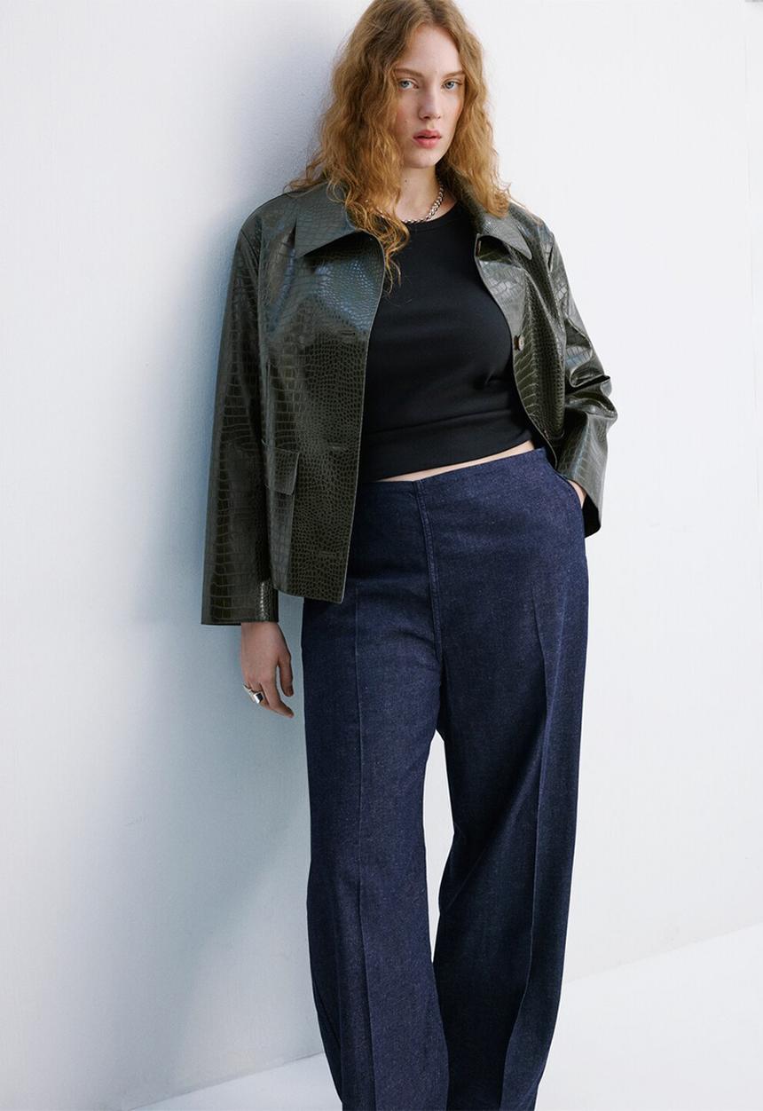 MANGO - Plus trousers carla - open blue