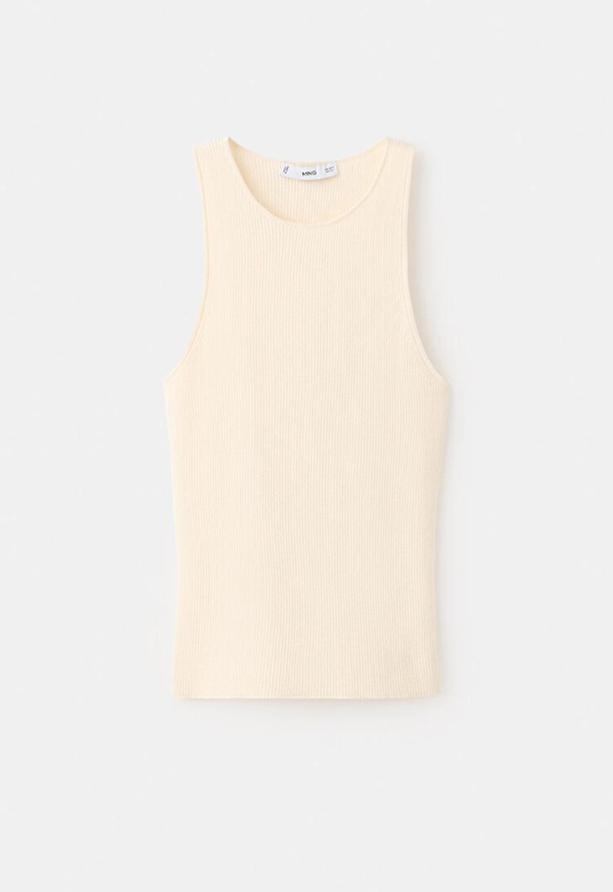 MANGO - Top dalton - light beige