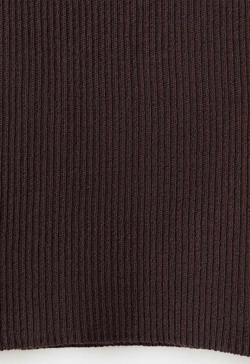 MANGO - Top dalton - dark brown