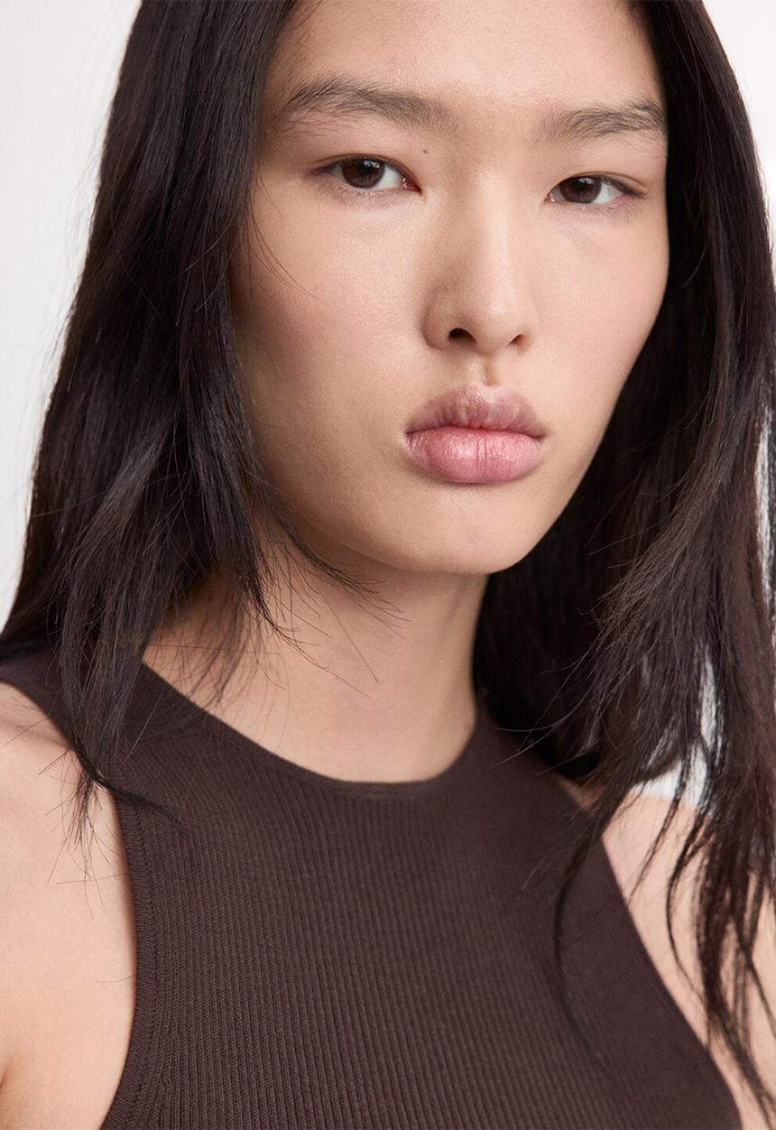 MANGO - Top dalton - dark brown