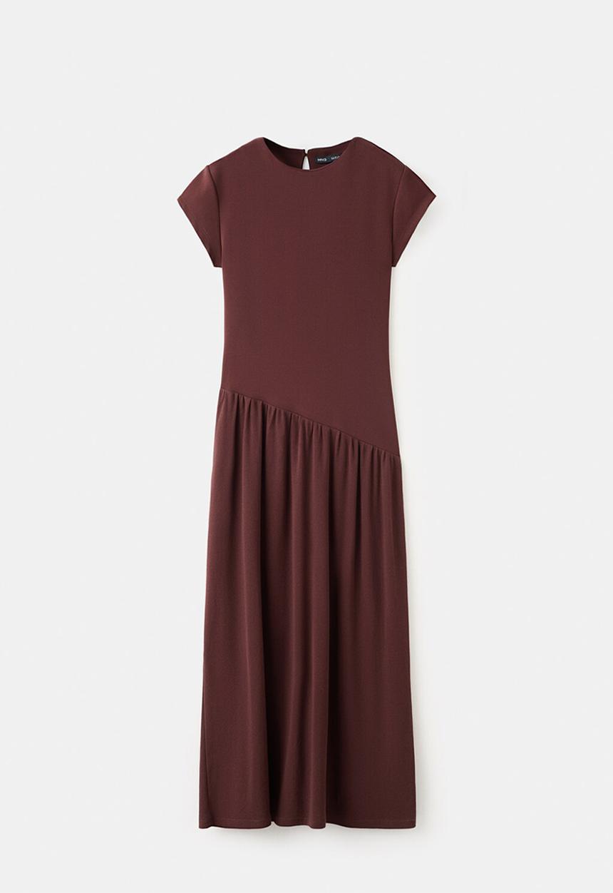 MANGO - Dress cannoli - dark red