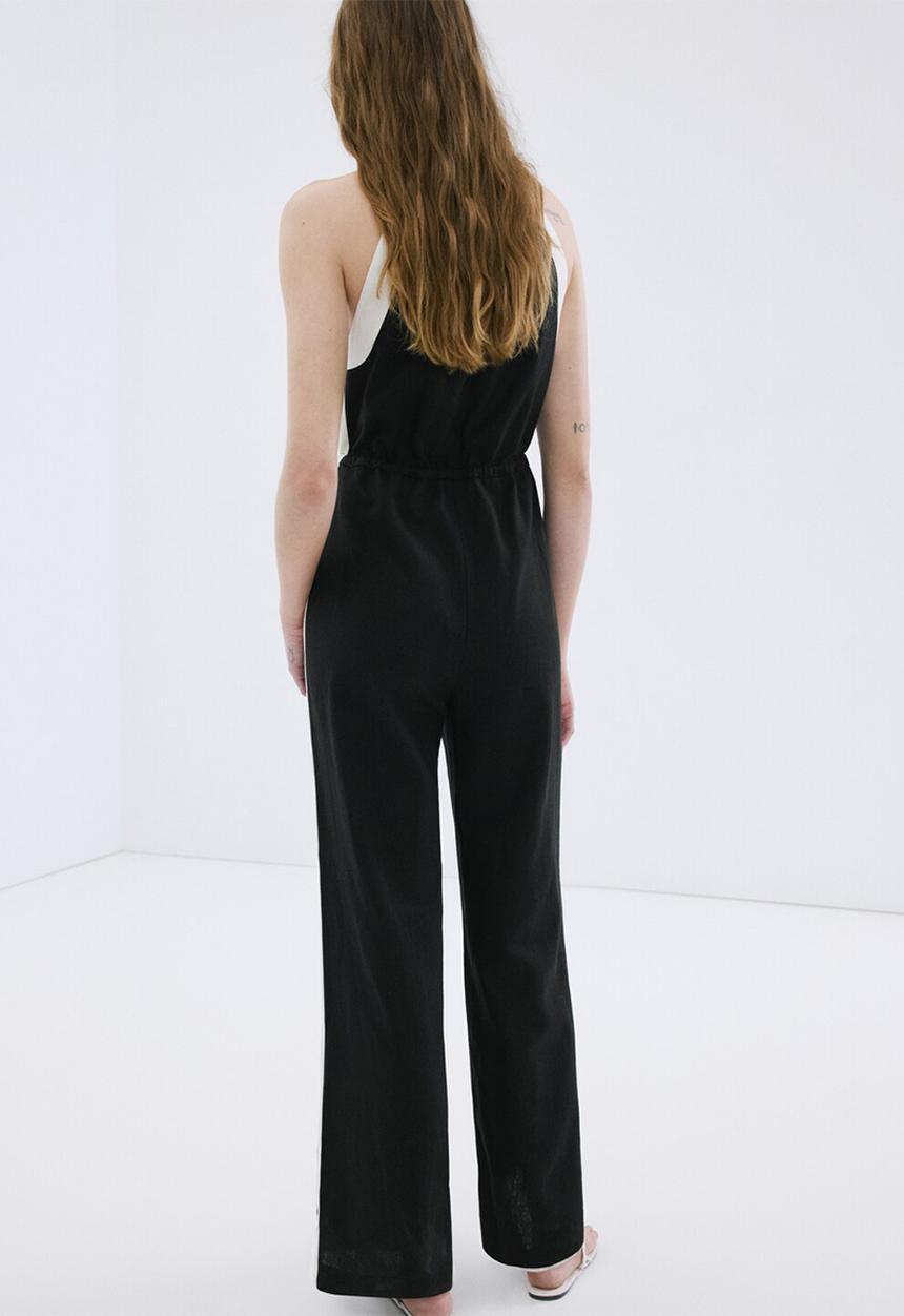 MANGO - Jumpsuit morty - black