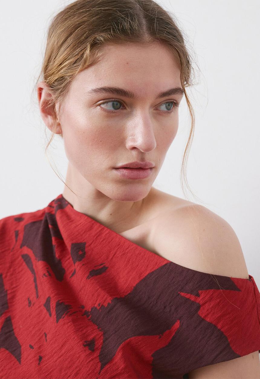 MANGO - Dress nelly - red