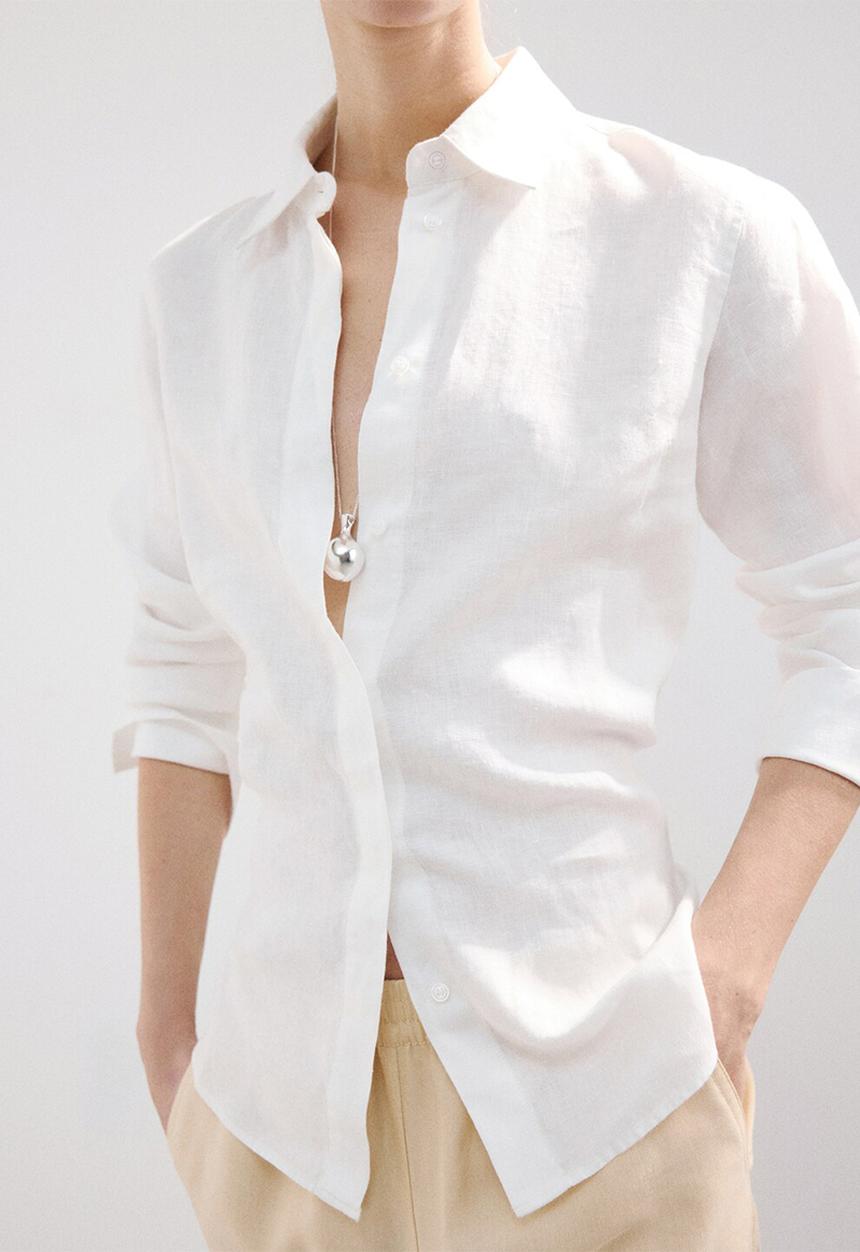 MANGO - Shirt samara - white