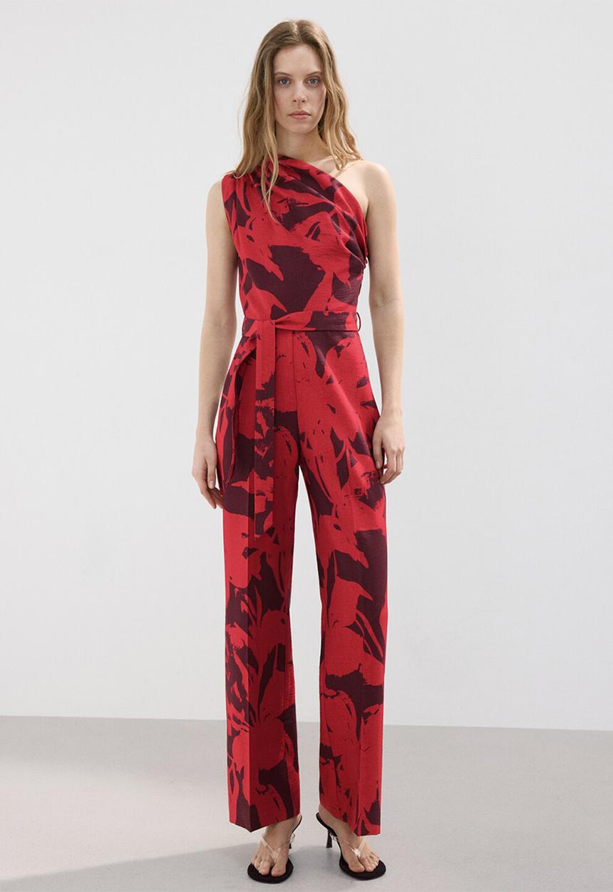 MANGO - Jumpsuit keira2 - red