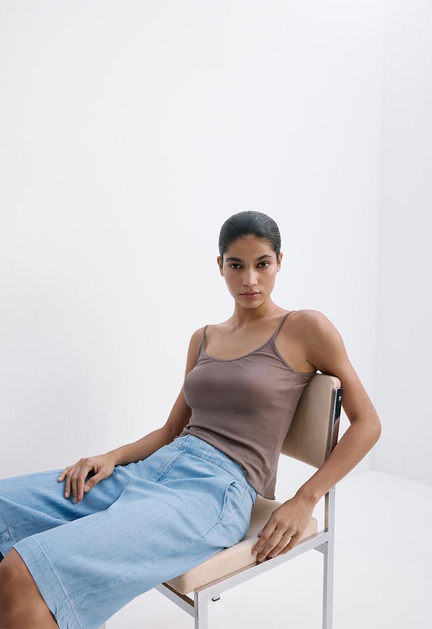 MANGO - Bermudas eva - open blue