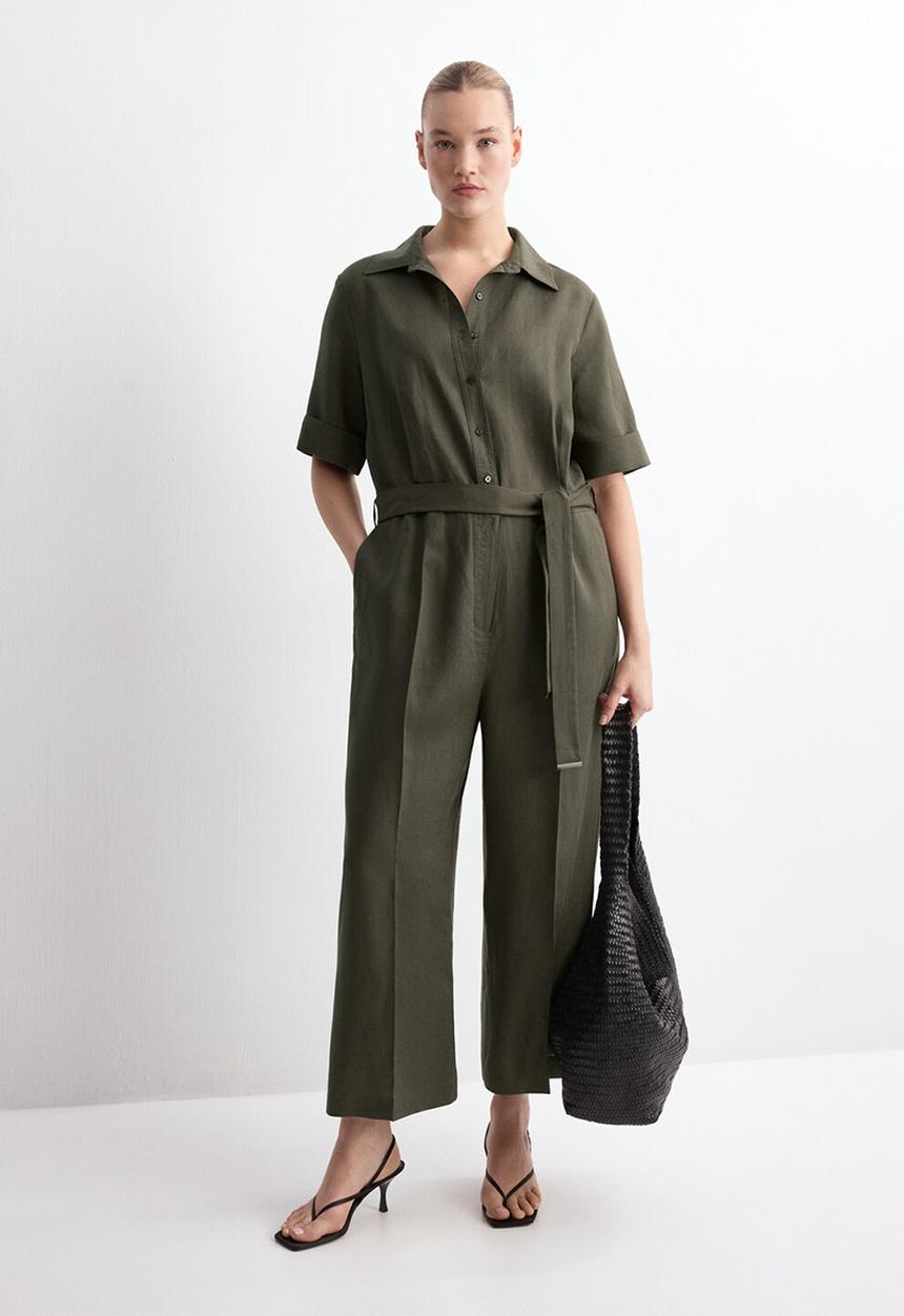 MANGO - Jumpsuit tomy2 - beige/khaki