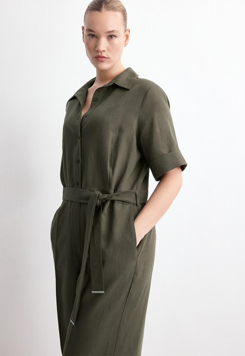 MANGO - Jumpsuit tomy2 - beige/khaki