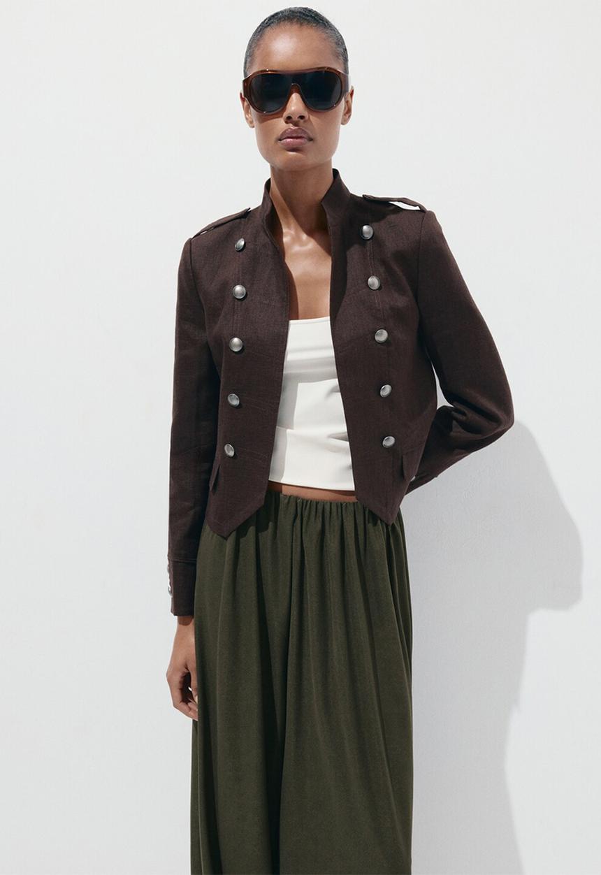 MANGO - Trousers corini - beige/khaki