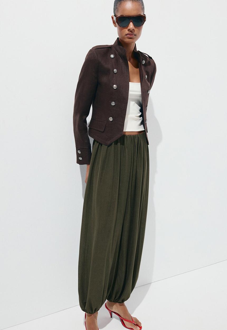 MANGO - Trousers corini - beige/khaki