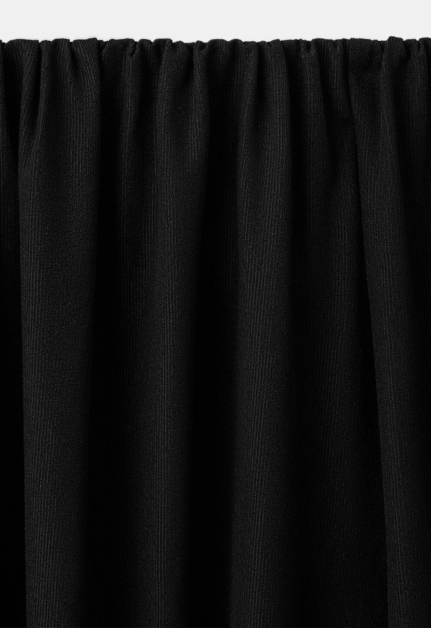 MANGO - Trousers corini - black