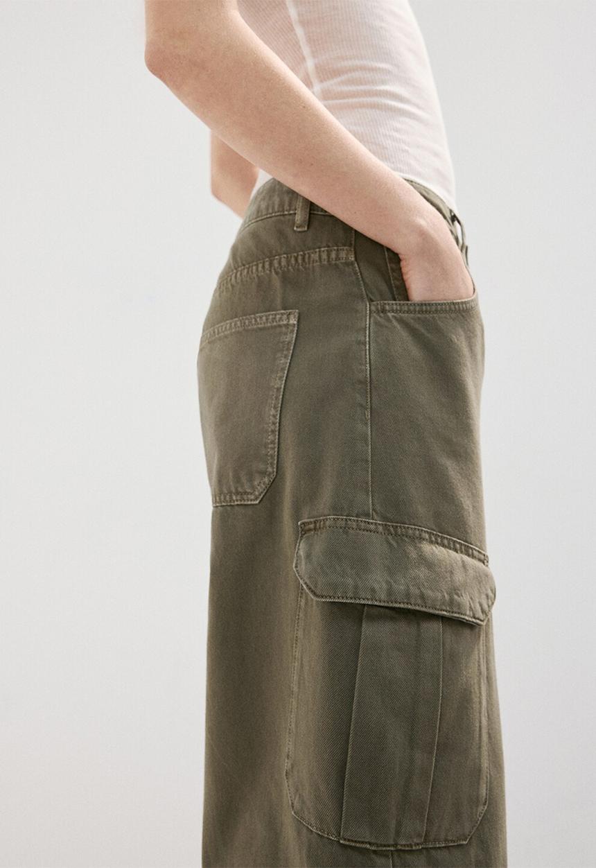 MANGO - Jeans dilly - khaki
