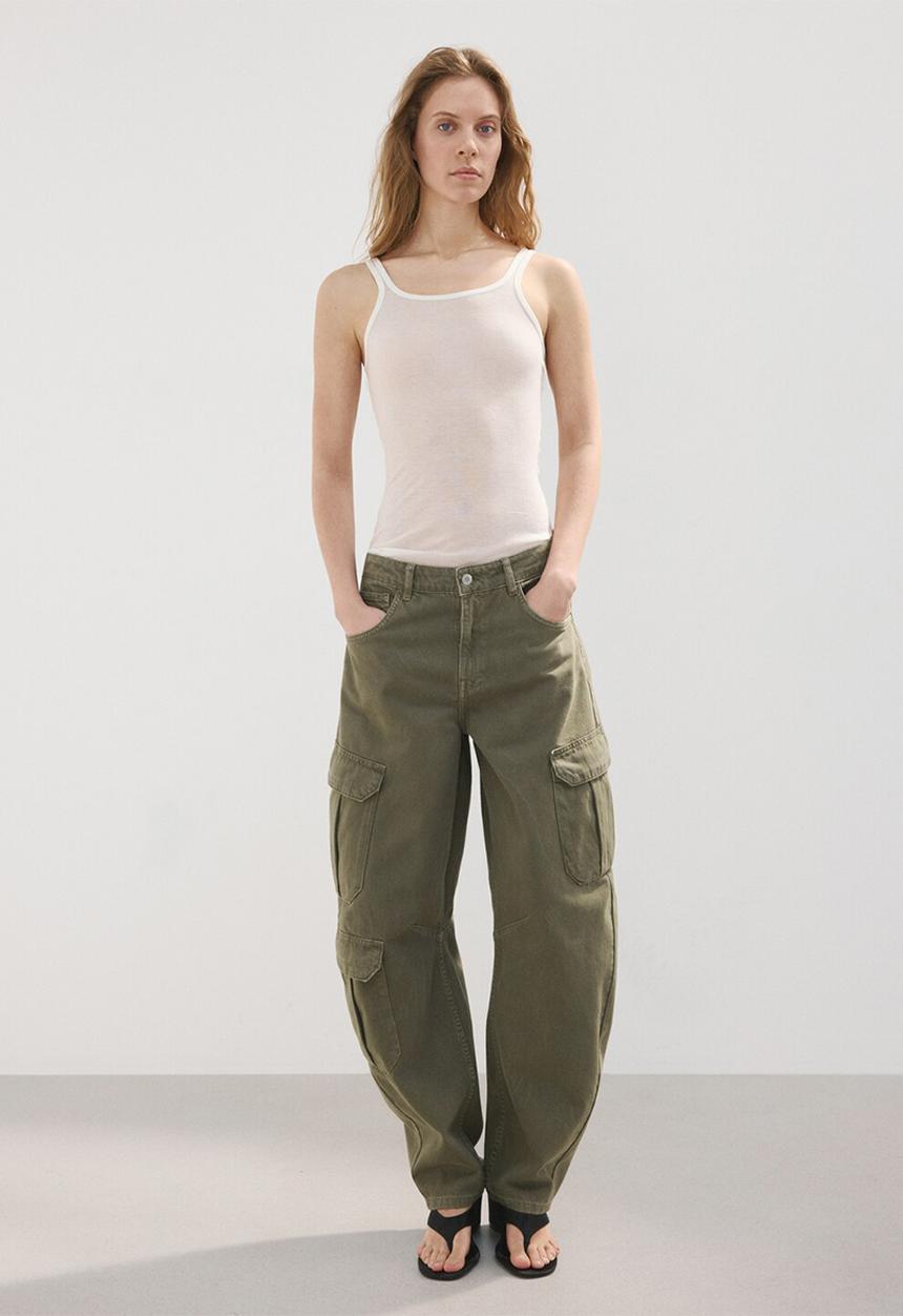 MANGO - Jeans dilly - khaki