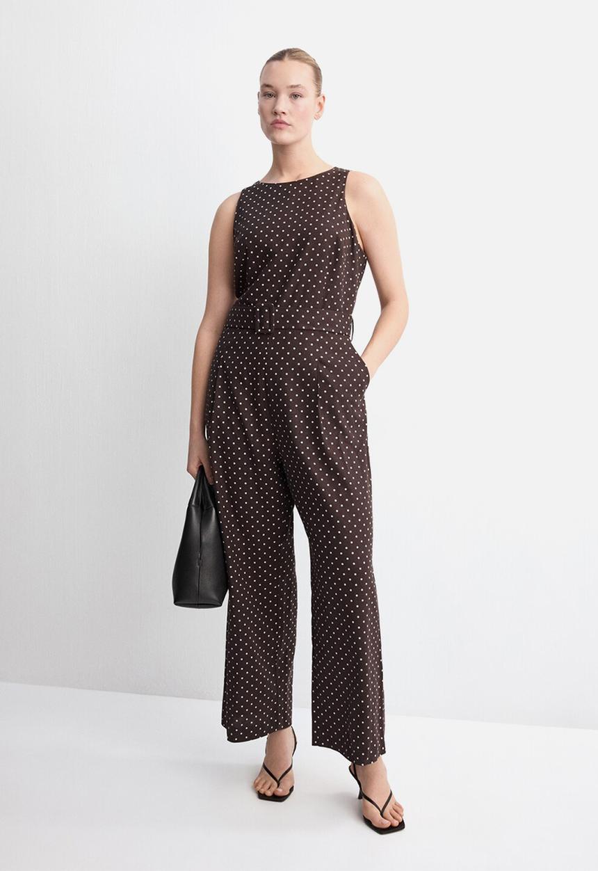 MANGO - Jumpsuit romeo - dark brown
