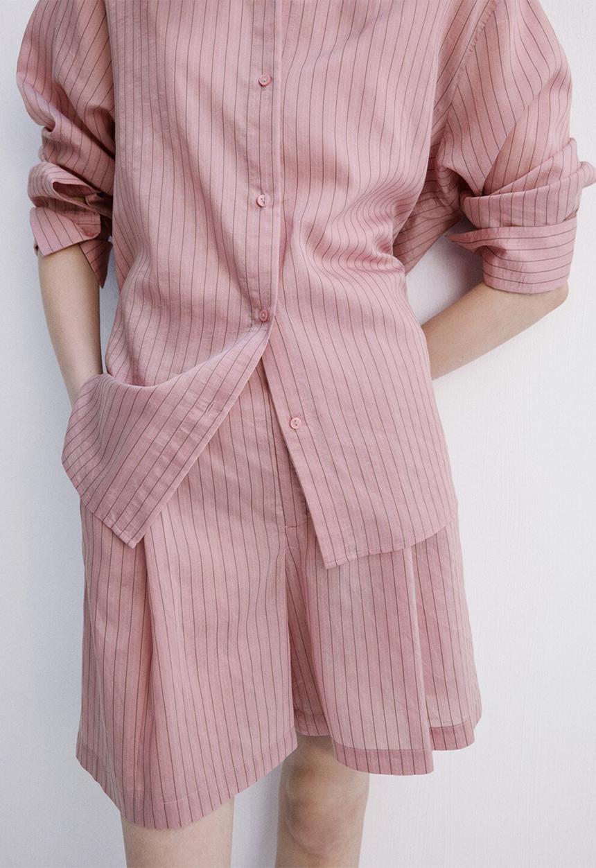 MANGO - Shirt lombi - light/pastel pink