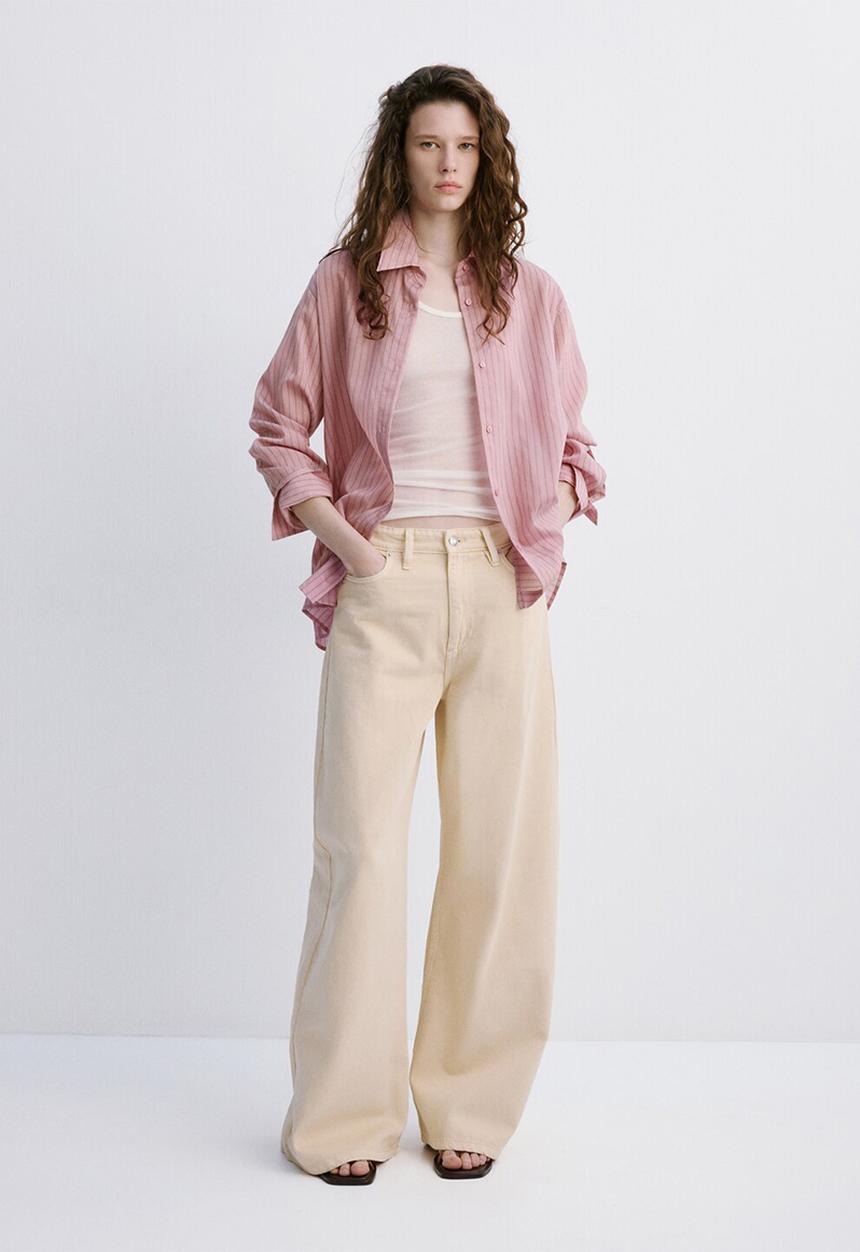 MANGO - Shirt lombi - light/pastel pink