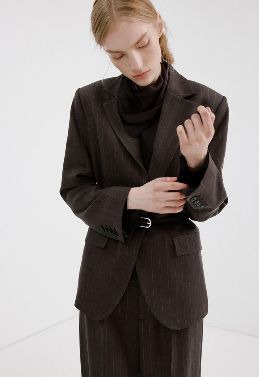 MANGO - Blazer vbbali - dark brown