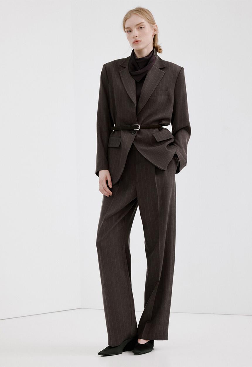 MANGO - Blazer vbbali - dark brown