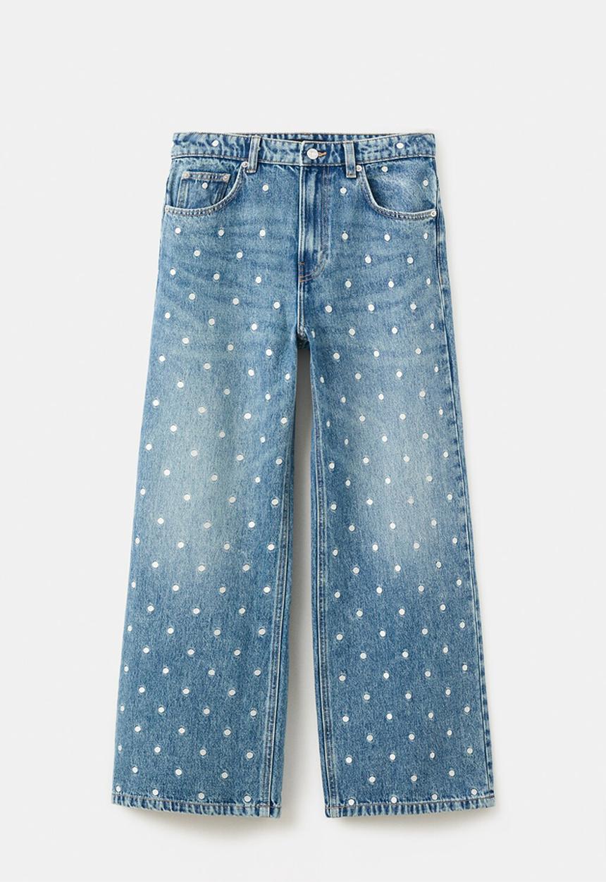MANGO - Plus jeans lunares - open blue