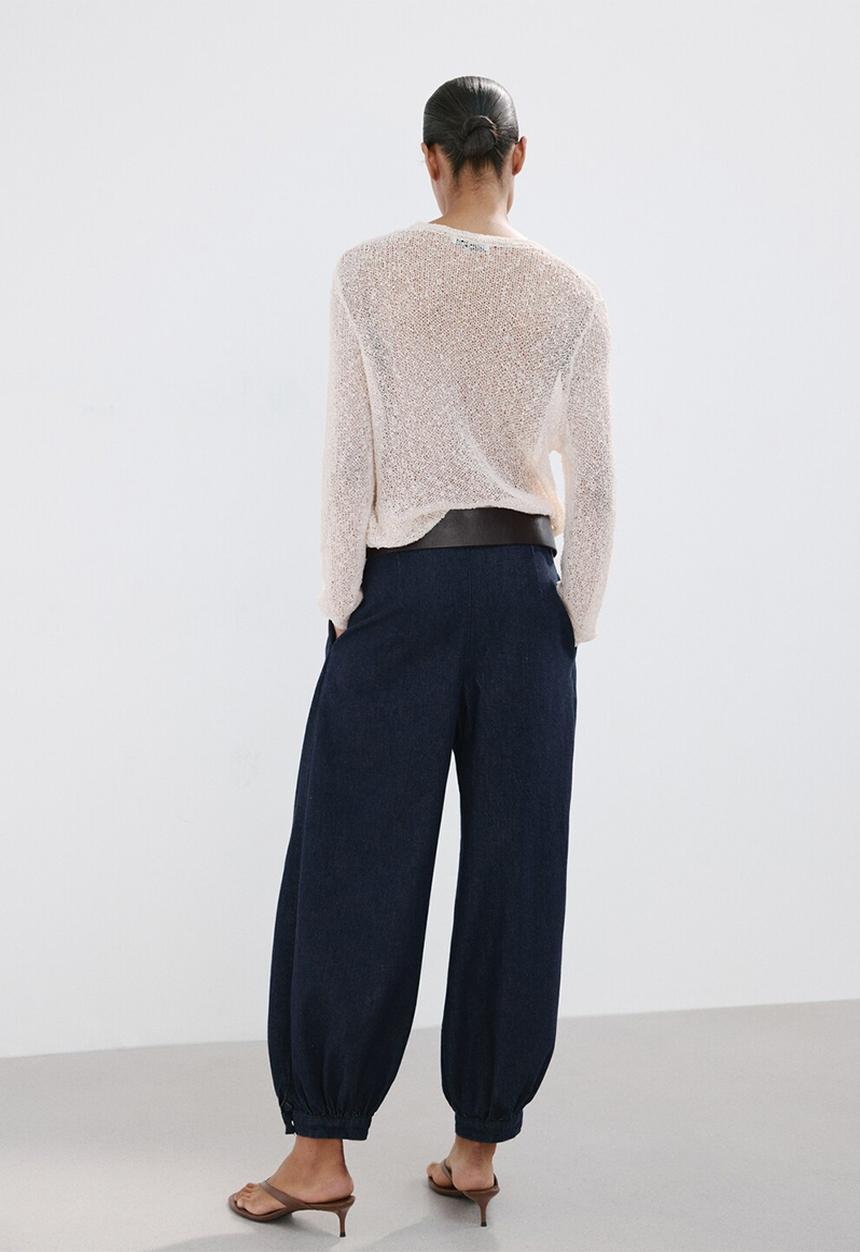 MANGO - Jeans souffle - open blue