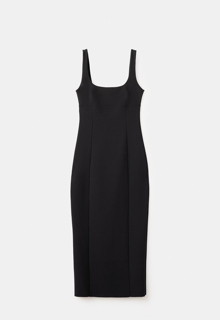 MANGO - Dress strait - black