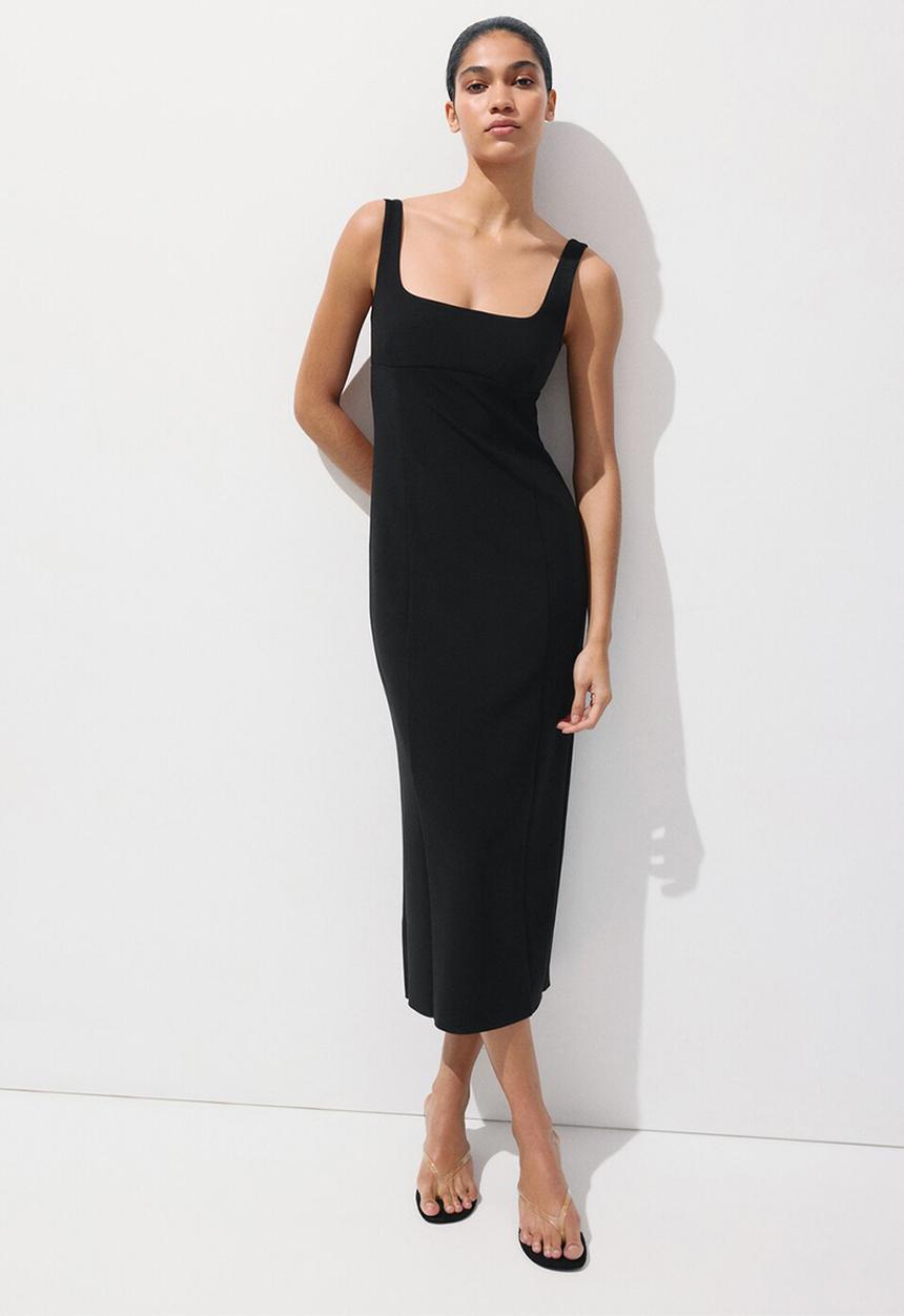 MANGO - Dress strait - black
