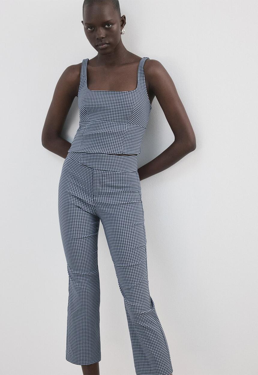 MANGO - Trousers victoria - medium blue