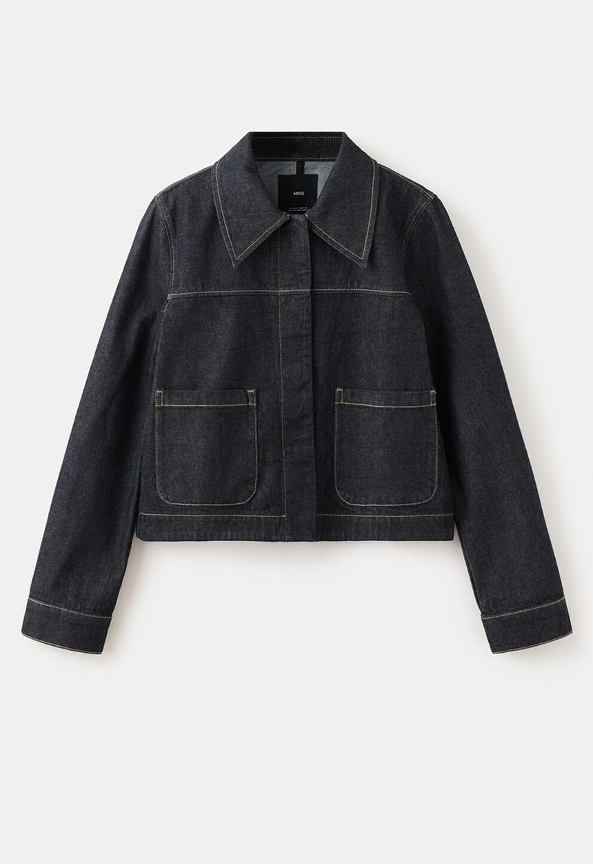MANGO - Jacket clemence - open blue