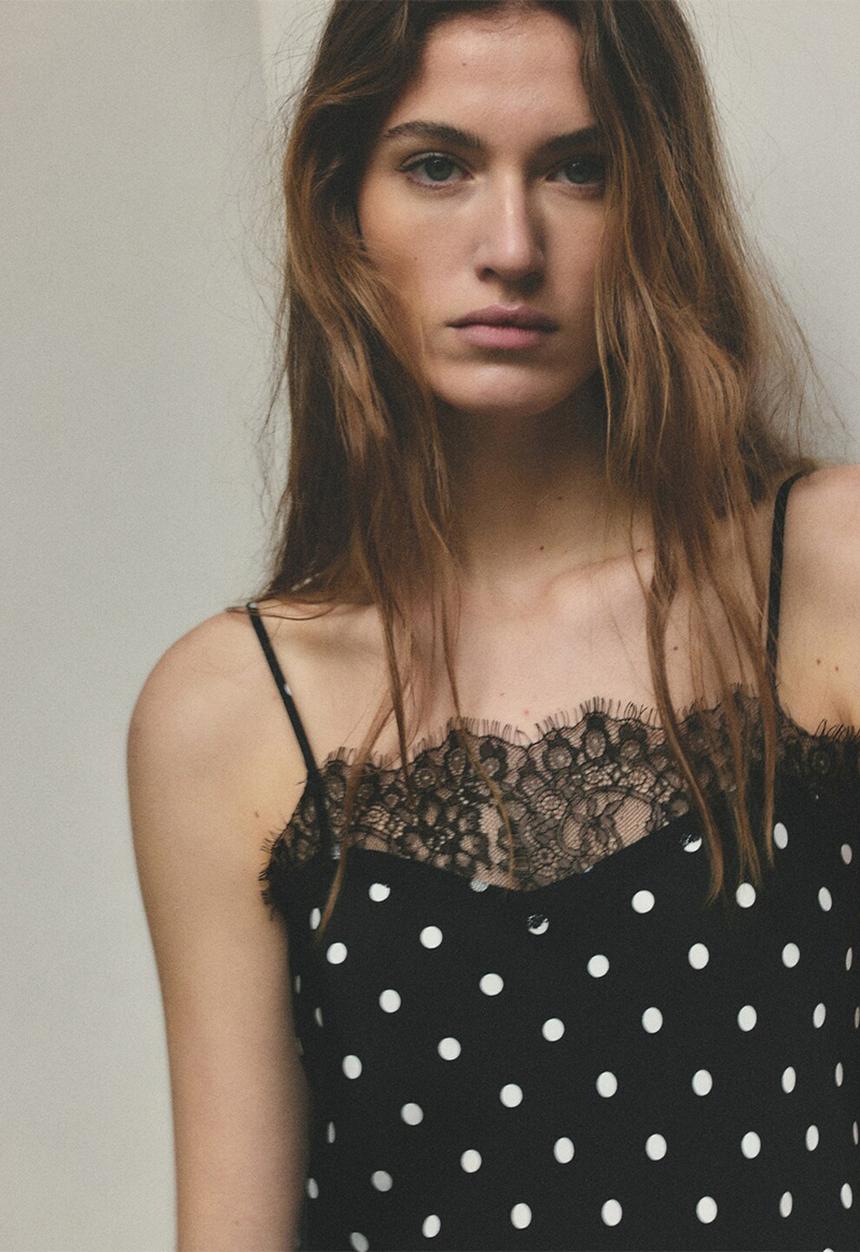 MANGO - Top toptop - black