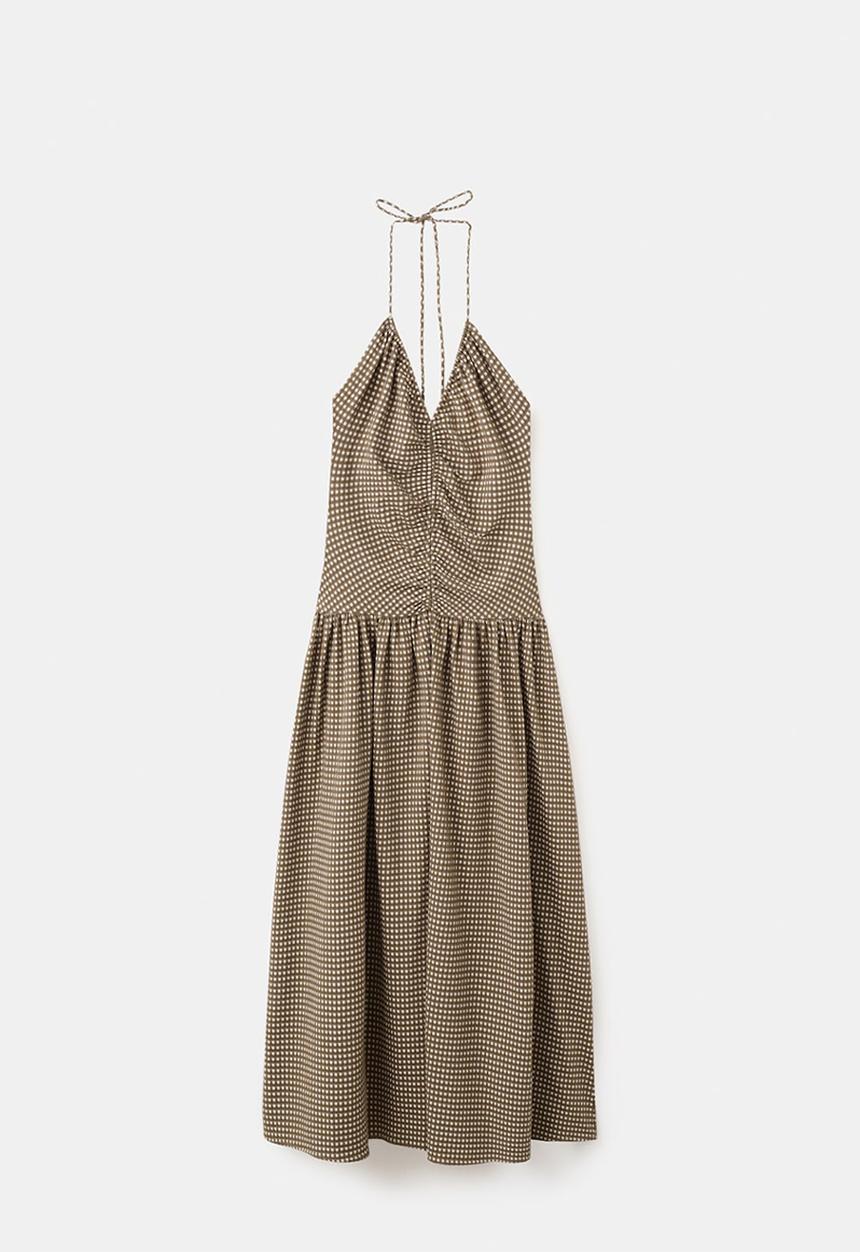 MANGO - Dress vini - khaki