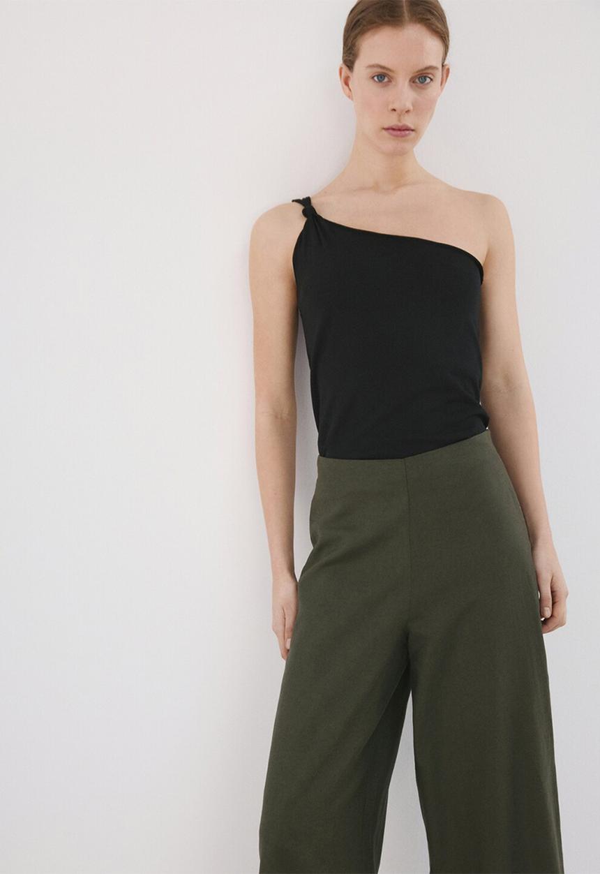 MANGO - Trousers linovis - beige/khaki