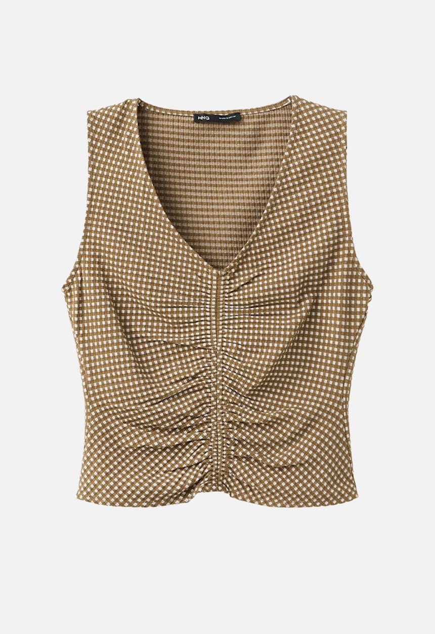 MANGO - Top vion - khaki