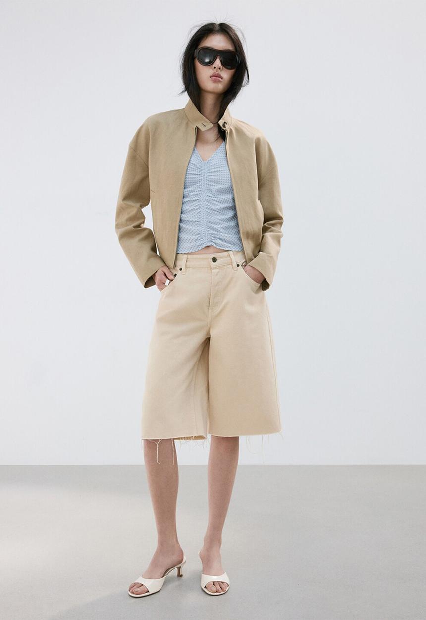 MANGO - Top vion - light/pastel blue