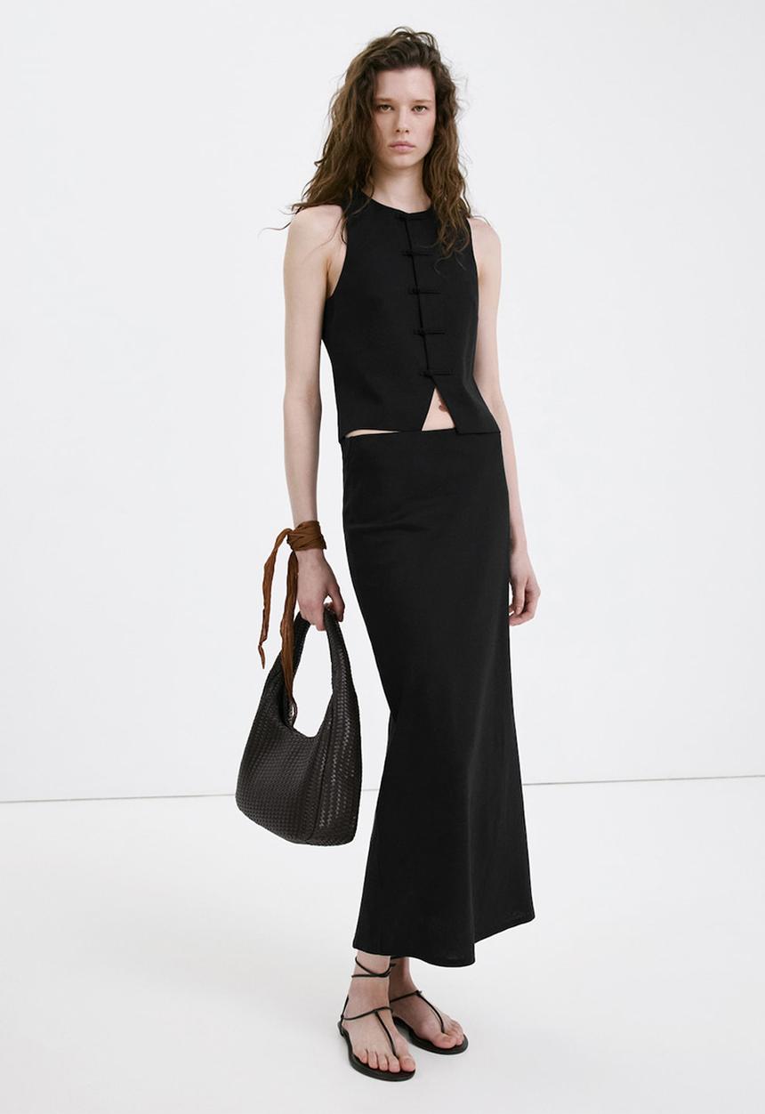 MANGO - Vest laguna - black