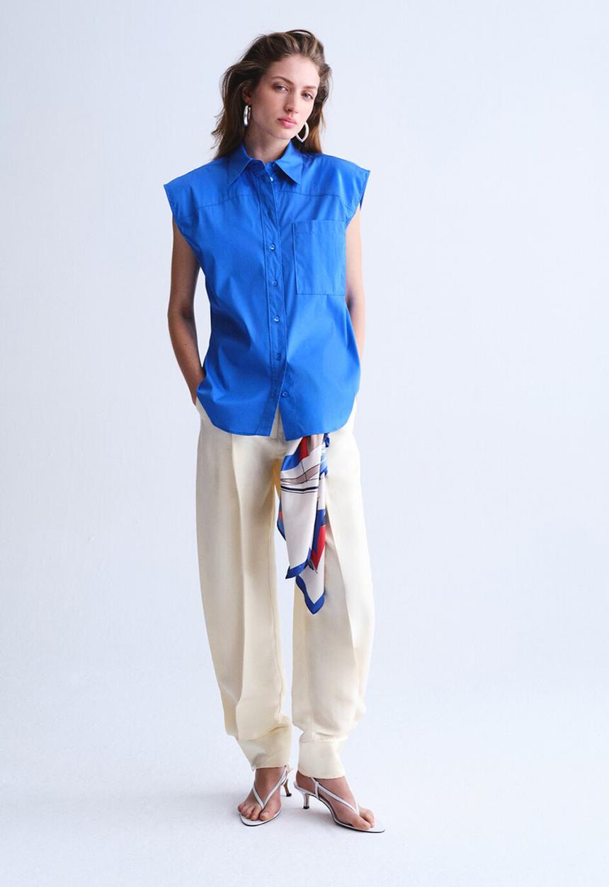 MANGO - Shirt katrina - medium blue