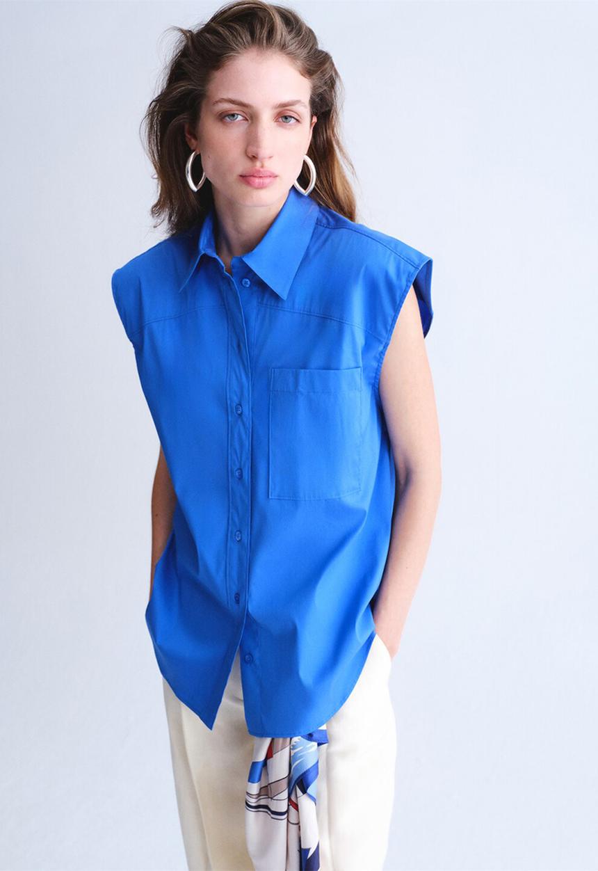 MANGO - Shirt katrina - medium blue